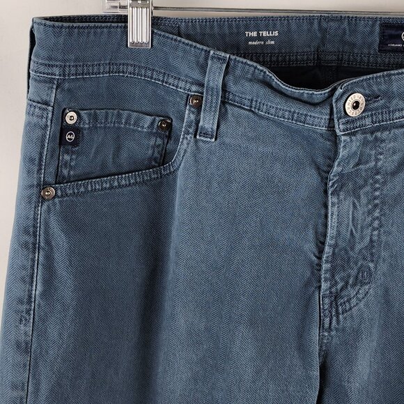 AG Adriano Goldschmied Men's Slim Jeans in Dark Blue - Picture 3 of 10